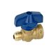 609-9686 Series - Forged Brass Ball Valve, 1 Piece Body, FxFlare, Lever Handle, Safety Stop