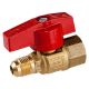 609-9665 Series - Forged Brass Ball Valve, 2 Piece Body, FxFlare, Lever Handle