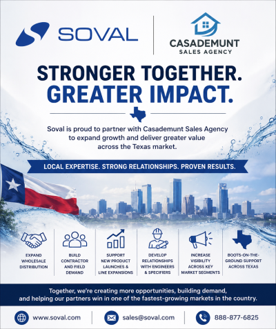 Soval Announces New Sales Partnership with Casademunt Sales Agency in Texas