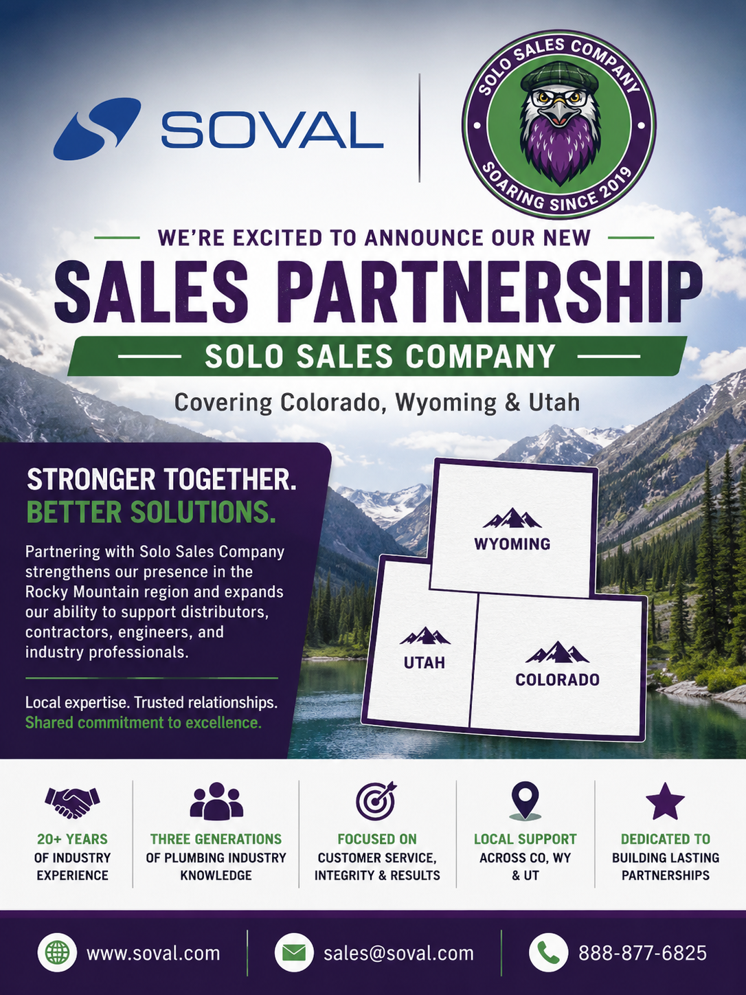 Soval Announces New Sales Partnership with Solo Sales Company